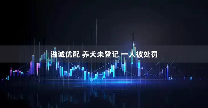 溢诚优配 养犬未登记 一人被处罚