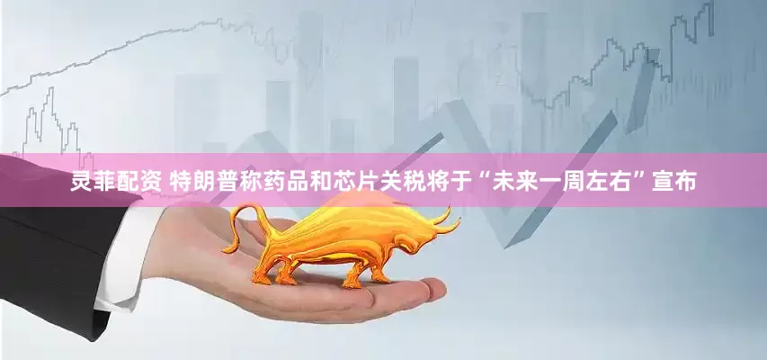 灵菲配资 特朗普称药品和芯片关税将于“未来一周左右”宣布
