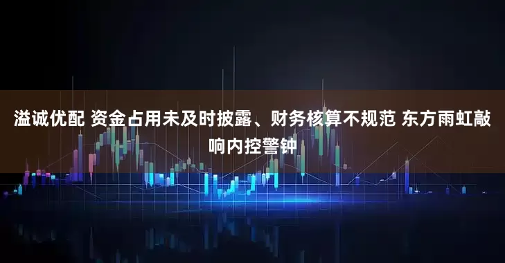 溢诚优配 资金占用未及时披露、财务核算不规范 东方雨虹敲响内控警钟