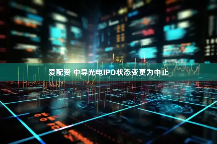 爱配资 中导光电IPO状态变更为中止